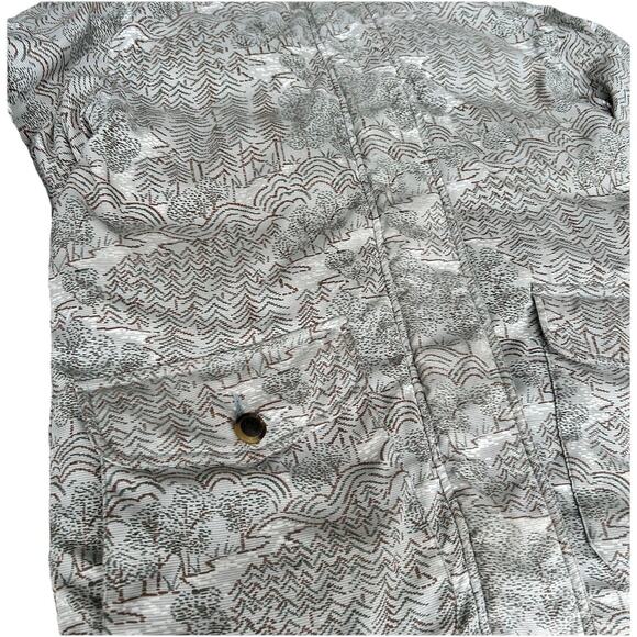 Vintage Woolrich Women’s Goose Down Winter Coat Jacket Green Brown Outdoors S - Picture 2 of 10